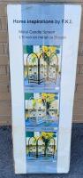 New - Home Inspirations Metal Candle Screen . Box measures 12.5"&times;35.5"&times;4.5" .