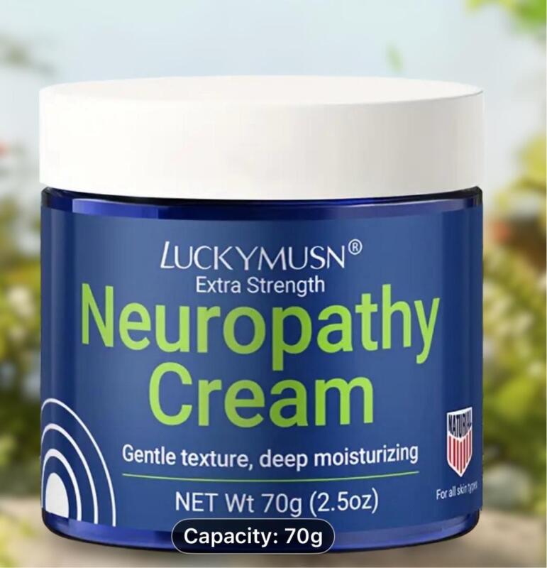 Extra Strength Neuropathy Cream Deeply Moisturizing with Lavender, Eucalyptus, Coconut, Rosemary & Chamomile - Non-Greasy, Easily Absorbed for Feet, Legs, Hands & Joints - 70g/2.5oz Moisturizing Cream, Eucalyptus Oil, Vitamin E, Jojoba Oil, Rosemary Oil, 