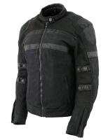 New - Women's Size XL Milwaukee Leather Black Armored Textile Motorcycle Jacket - All Season Jacket w/Removable Liner . Model # MPL2775 . Retail $120 .