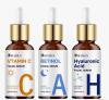 New 3pcs 30g Day & Night Vitamin C+Retinol+Hyaluronic Acid Essence Trio Set combines Collagen, Aloe, Niacinamide. Brightens complexion Deep Hydration Gentle Oil Free Formula SUYARUN