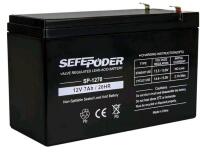 SEFEPODER 12 Volt 7ah Rechargeable Sealed Lead Acid Battery (F1 Terminals)