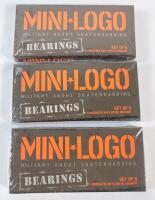 3-Packs New Mini-Logo Bones Bearings Mini-Logo Skateboards Bearings (Pack of 8), Silver . Retail $60