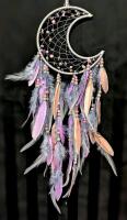 New A DROP OF CRAFT MAGICK CO Moon Dream Catcher, 21" Total Length