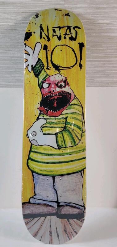 New - 101 Natas Sock Puppet 8 &frac14;" Skateboard Deck Black / Sock Puppet . Measures 8 &frac14;"&times;33" w/14 &frac14; Wheelbase (pre-drilled holes) , Sealed . Retail $100