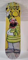 New - 101 Natas Sock Puppet 8 &frac14;" Skateboard Deck Black / Sock Puppet . Measures 8 &frac14;"&times;33" w/14 &frac14; Wheelbase (pre-drilled holes) , Sealed . Retail $100