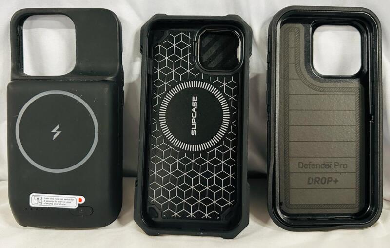 2 As-New iPhone Cases, Includes Newdery Battery Case and Supcase Case