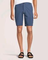New Size 32 &times; 10 Men's FAR WEST Stretch Ripstop Cargo Hybrid Shorts 9CZJFW5-6A2A, Indigo