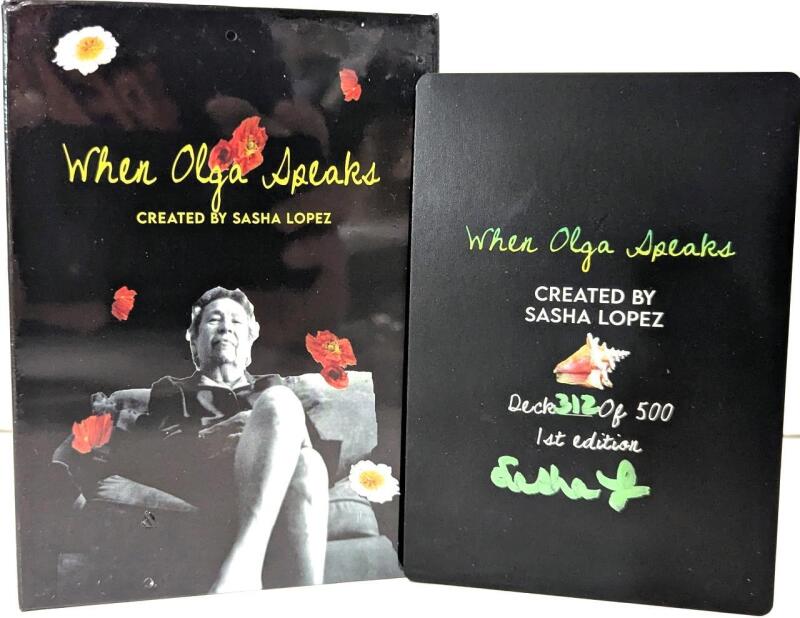 New WHEN OLGA SPEAKS 56-Card Oracle Deck by Sasha Lopez, Numbered 312/500 Limited Edition 1st Edition [As Seen on Kickstarter] Retails Over $50