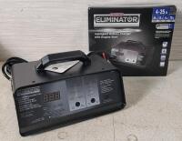 New - Motormaster Eliminator Intelligent Battery Charger w/Engine Start . Fully Automatic Multi-Stage Charging for 12v Batteries .