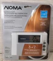 New - Noma Heating / Cooling Programmable Therostat w/LED Backlight Display