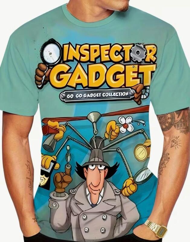 New Men&rsquo;s Size XL Inspector Gadget S/S Retro T Shirt 100% Polyester Knit Fabric Machine Washable Stock photos added
