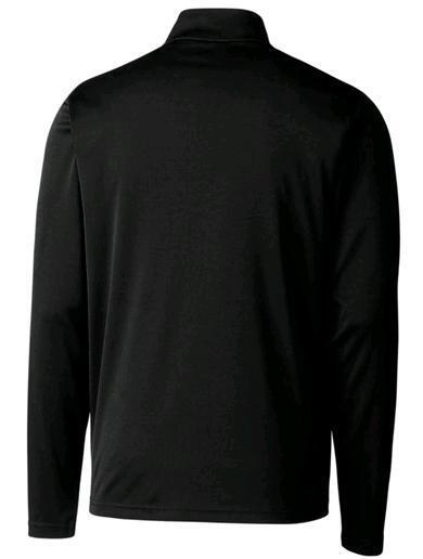 New Size Large Men's CLIQUE Spin Eco Performance Black Half Zip Pullover