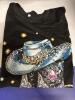 New Size Large S/S Trendy and Versatile Western Denim Series Printed Short-Sleeve T-shirt, Regular-Length (The Rhinestone/Glitter Patterns are Designed Solely for Visual Effects; They are Not Physical Decorations or 3D textures!) Stock photos added - 4