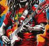 New Size XL Men's Bob Marley One Love Shirt Reggae Reggae Vibrant Guitar Player Graphic T-Shirt Breathable Summer Short Sleeve Tee with Colorful Digital Print Casual Round Neck Top 100% Polyester Stock Photos added - 5