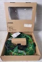 IKEA Skina Hanging Ivy Green Lights Wreath Garland Chandelier . Tested Working
