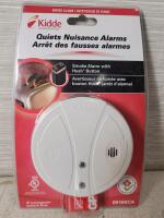 New - Kidde Smoke Alarm w/Hush Button (requires 9v battery) . No Expiration Date Listed