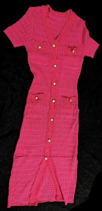 New Size Small(?) Women's Pull-On Knit Stretch Form-Fitting Dress (See Description for Measurements)