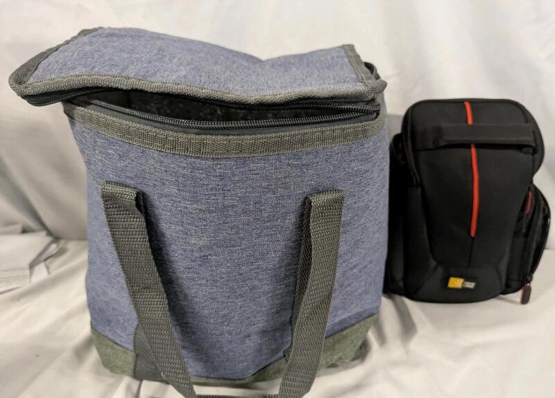 Case Logic Camera Bag & Insulated Lunch Bag. Case Logic Stands 8" Tall.