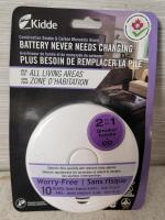 New - Kidde 2-in-1 Combination Smoke & Carbon Monoxide Alarm w/Sealed Lithium Battery (lasts 10 years)