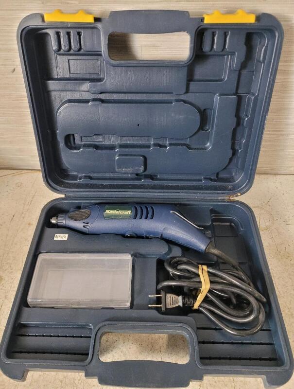 Mastercraft Rotary Tool w/Case . Model # 54-4703-6 . Tested Working . Tool Only , No Accessories