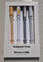 4 New Indigo Adorable Cat Ballpoint Pens Black Ink