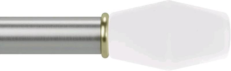 New Umbra FADE KNOB 1" Curtain Rod 72 to 144"