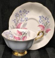 Beautiful ROYAL ALBERT Teacup & Saucer Blue