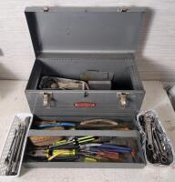 Mastercraft Metal Tools Box Filled w/Tools . See Photos