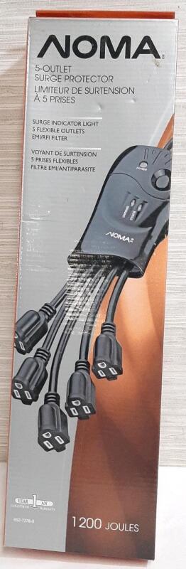 New Noma 5 Outlet Surge Protector