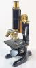 Antique 1921 Bausch & Lamb Optical Co. Microscope w/Four (4) Original Lens , Manual & Wooden Storage Box . Amazing Condition for Its Age - 3