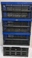 4 Collapsible Crates 18.5" L x 13.5" W x 9" H