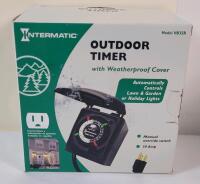 New - Intermatic Outdoor Timer w/Weatherproof Cover . Model # HB35R