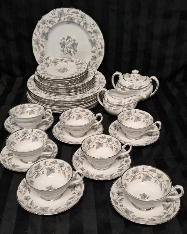 36 Piece Beautiful Grosvenor Dishes - Crestwood Pattern