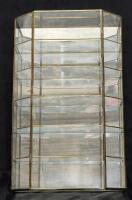 Vintage 6 Tier Glass Display Shelf Wall Mount - 9.6" L x 4.15" W x 15.5" H