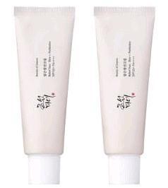 New BEAUTY OF JOSEON Korean Skin Care 2pc Relief Sun : Rice + Probiotics, SPF50+ PA++++, 50ml ea EXP 2027