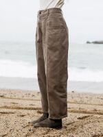 New Size 30 Reg Women's FINISTERRE Organic Croft Barrel Trouser, Woodsmoke | Retails for $160!
