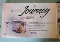As New - Journey Home Pet Cage . Measures 36"L&times;23"W&times;25"H . Some Assembly Required , No Tools Needed . Open Box
