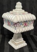 Vintage Westmoreland Milk Glass Wedding Box/Candy Dish 10" Tall