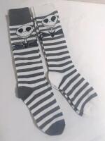 2 New Pairs of Nightmare Before Christmas Long Socks