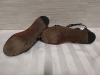 GIVENCHY Black Leather Elegant Studded Open Toe Flat Sandals Womens (Size 3-? ) - 5