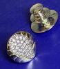Authentic Seven Signed Swarovski Lapel Pin / Tie Clips - 2