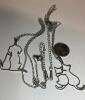 Stainless Steel Cat and Dog Embrace Pendant and Two Cat Embrace Necklace Pendant openwork 1.22&rsquo;&rsquo; Chains 17&rsquo;&rsquo; W/ 2.25&rsquo;&rsquo; Stamped SSteel - 6