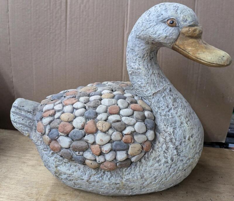 Ceramic Duck Lawn Ornament. 14" Tall.