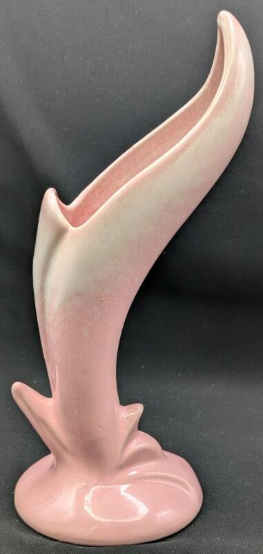 Vintage BEAUCEWARE Art Deco Floral Vase. 9.5" Tall, No Chips or Cracks, Crazing Present on Bottom