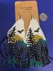 Handmade Bohemian Beaded Earrings Nature Scene Drop Tassel Woven Earrings Sheppard Hooks 4.25&rsquo;&rsquo; drop - 4