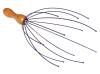 5 New Wooden Scalp Massager - Stainless Legs - Purple 10" Long - 3