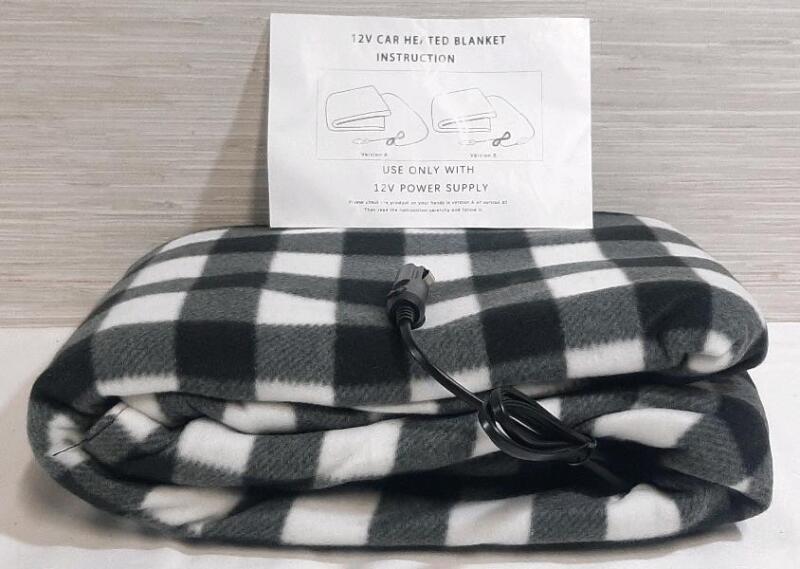 New 12v Car Heated Blanket 38" by 57"
