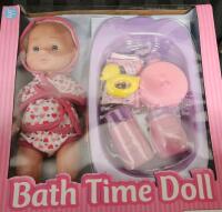 New in box bath time doll