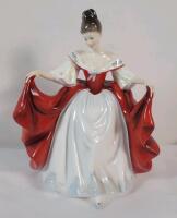 Signed Royal Doulton " Sara " Figurine , HN 2265 . Measures 7 &frac14;" tall . No chips or cracks