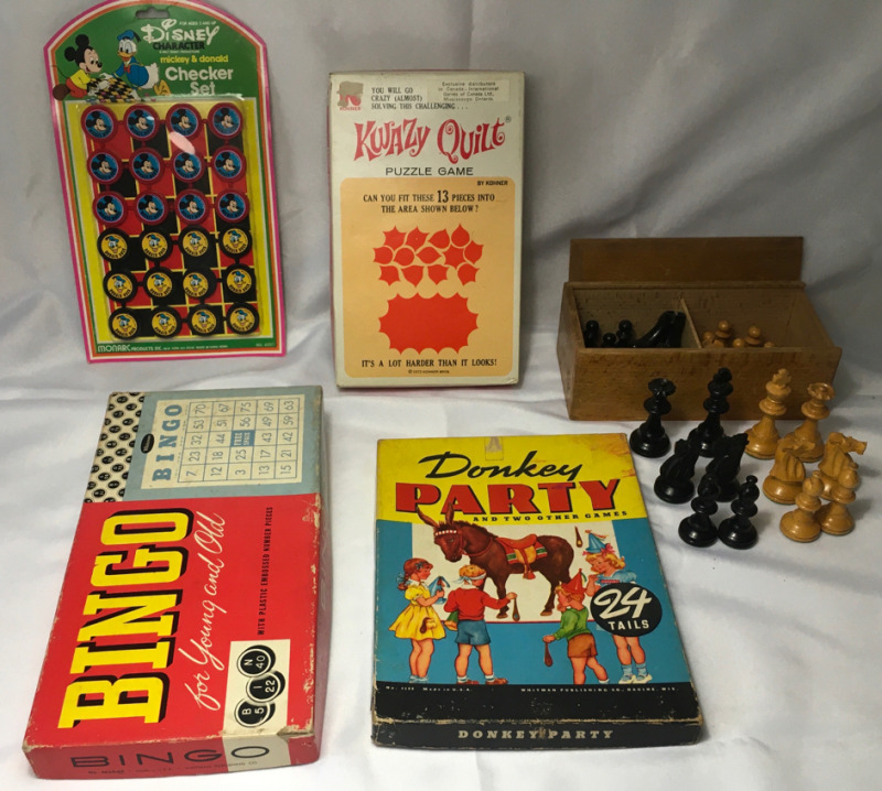 Vintage Games Disney Bingo Puzzle Chess
